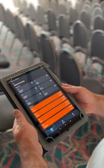 Control de iluminación desde tablet